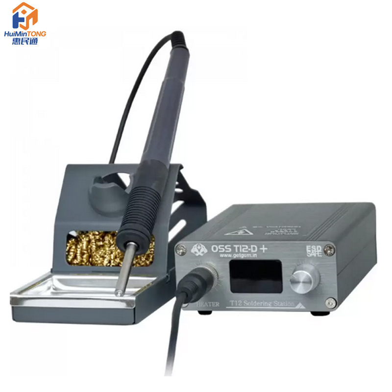 Digital Soldering Station T12 - Oss T12-D+ 72W Pengontrol Suhu Besi