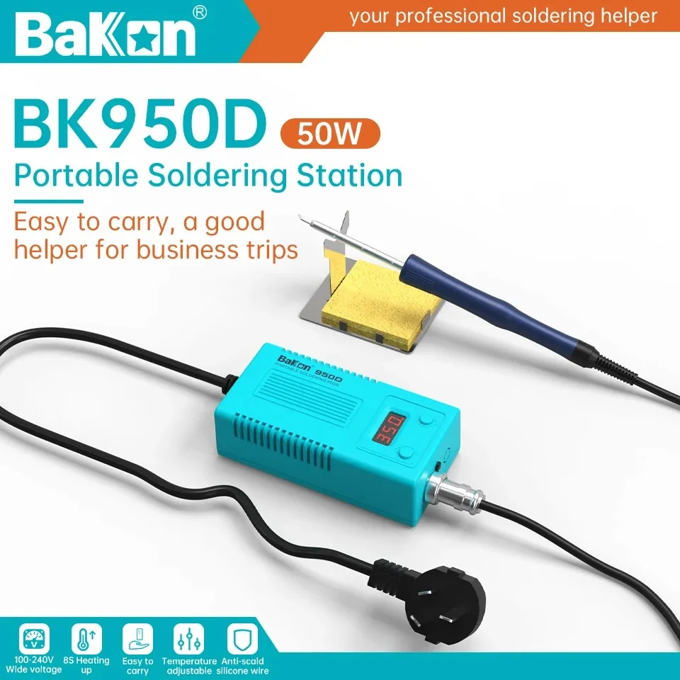 Digital Soldering Station T12 - Stasiun Solder Bakon BK950D T12 Pengaturan