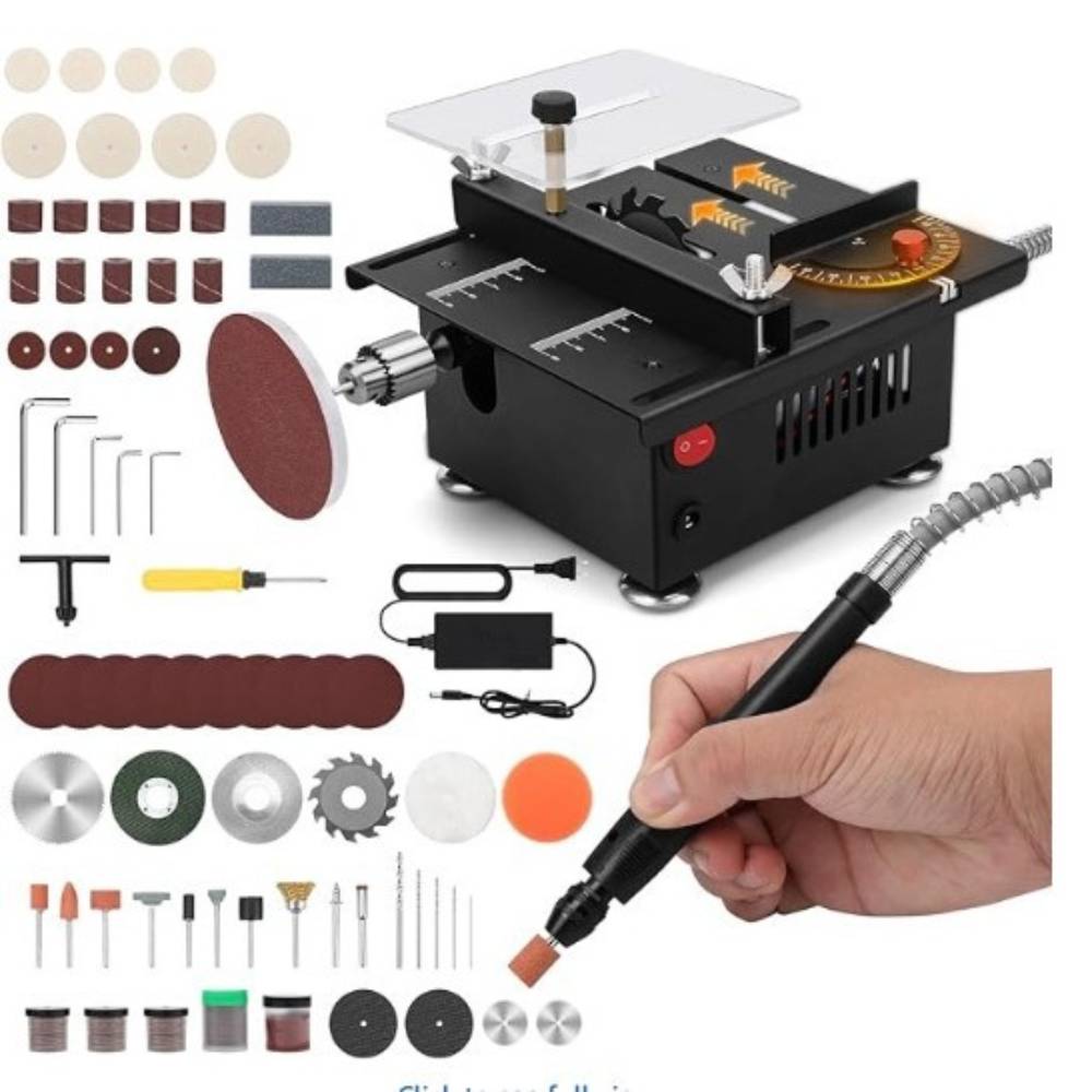 Mini Table Saw For Woodworking - Gergaji Meja Listrik Mini Alat Pemotong