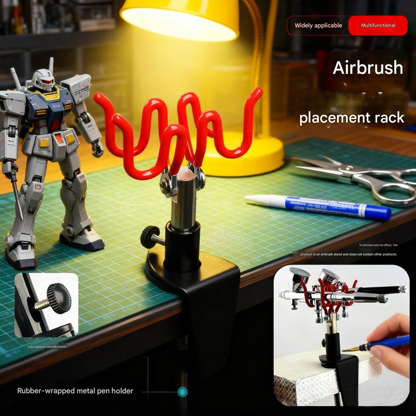 Airbrush Kit With Mini Compressor - Kit Penyangga Airbrush Gravitasi untuk Pistol