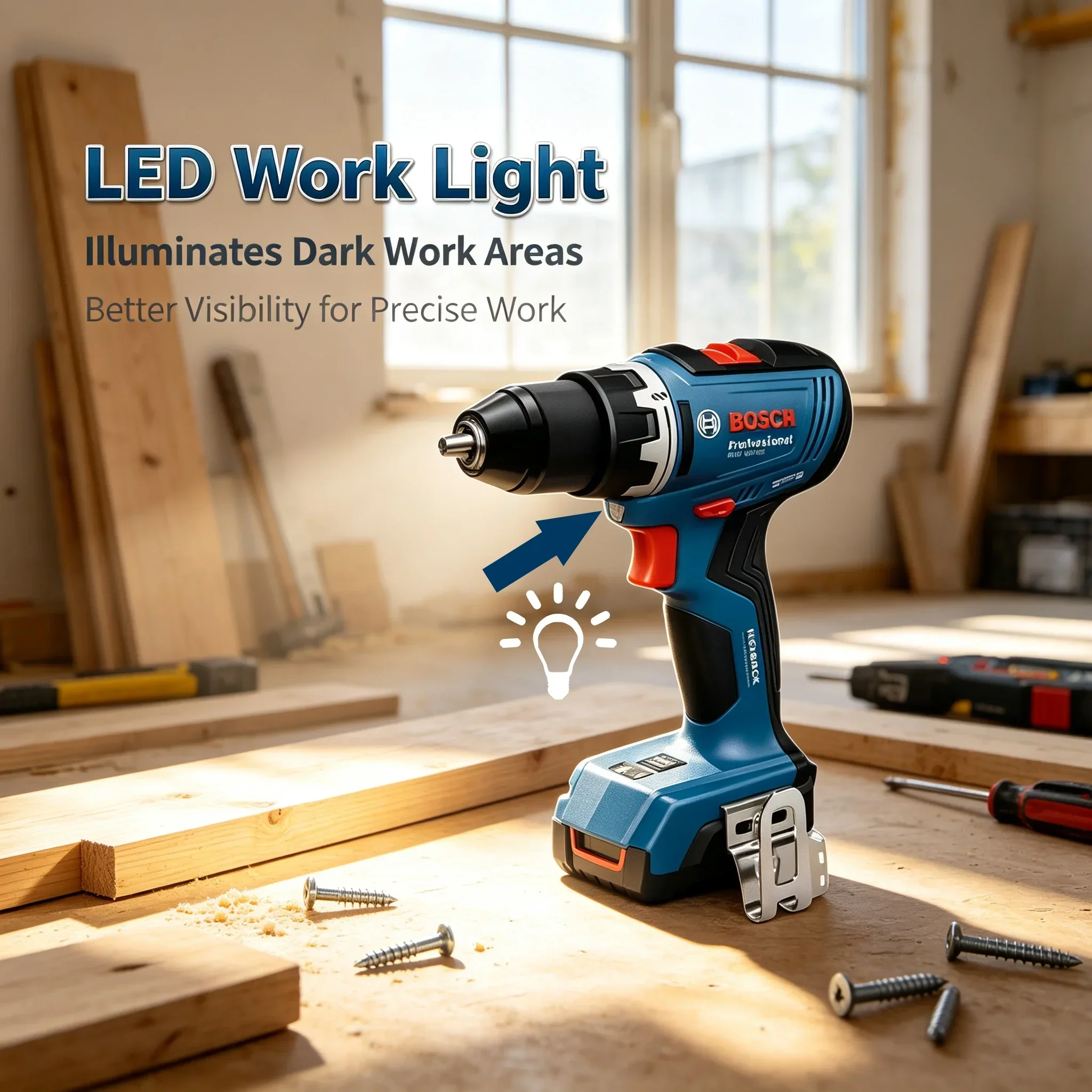 Brushless Cordless Electric Drill 18V - Bosch GSR 18V-65 Bor Tanpa Kabel
