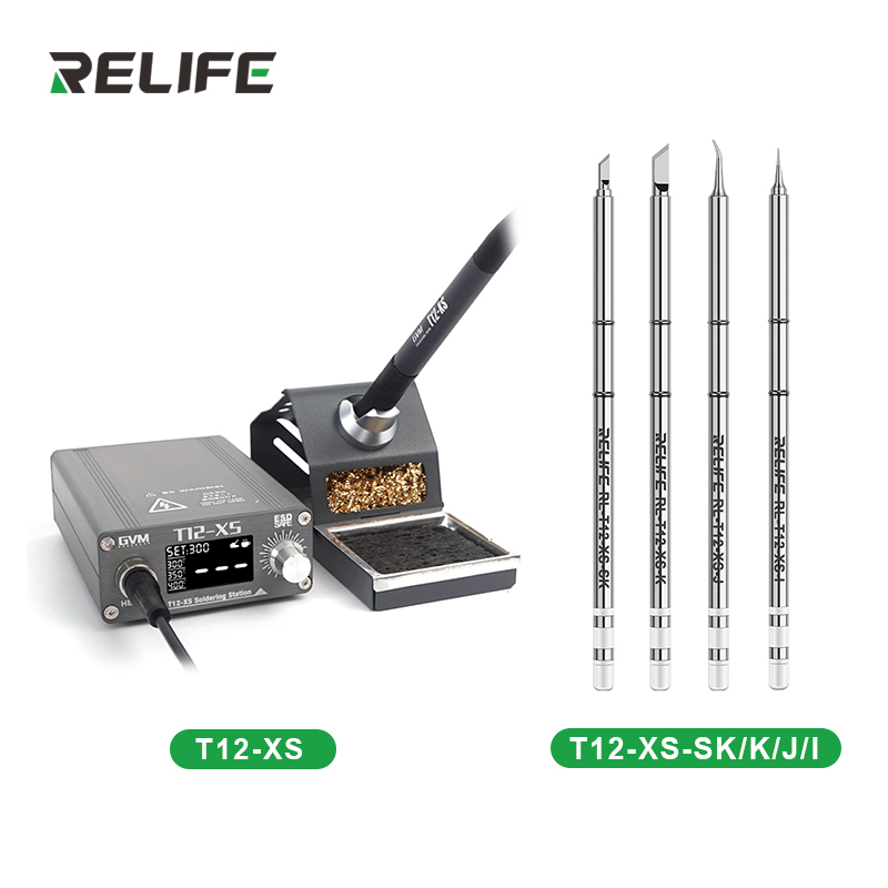 Digital Soldering Station T12 - Stasiun Solder Suhu Dapat Disesuaikan Tampilan
