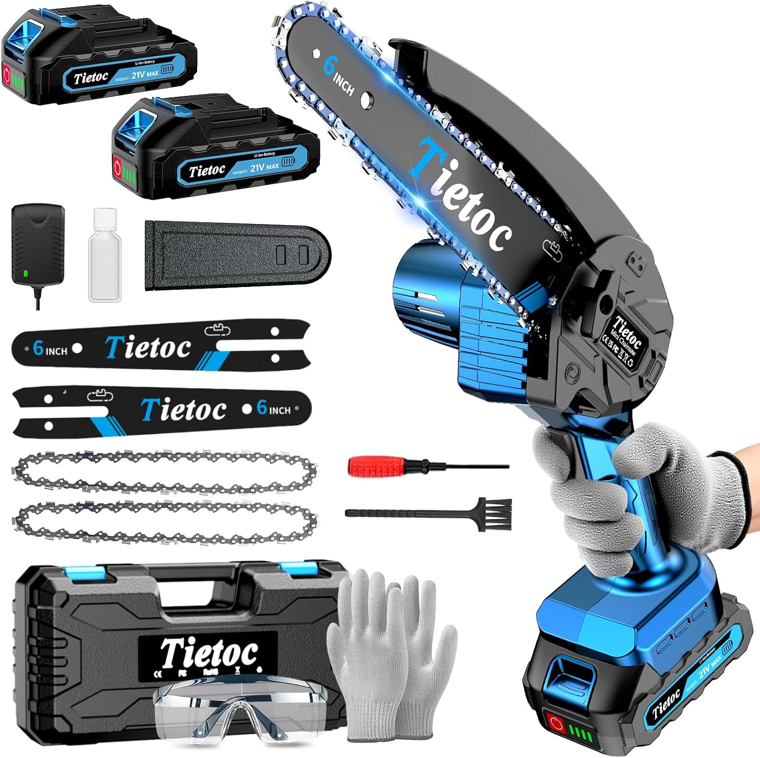 Mini Electric Chainsaw 6 Inch - Gergaji Mini, Gergaji Rantai 6 Inci