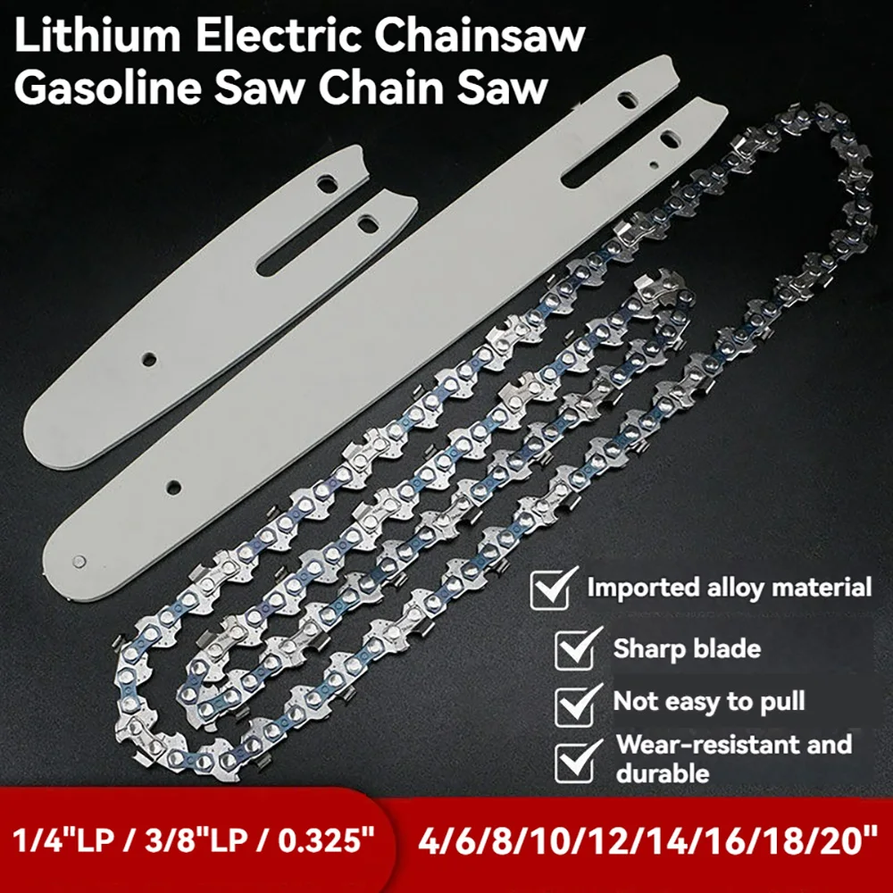 Mini Electric Chainsaw 6 Inch - Gergaji mesin bensin listrik, 4/6/8/10/12/14/16/18/20 inci