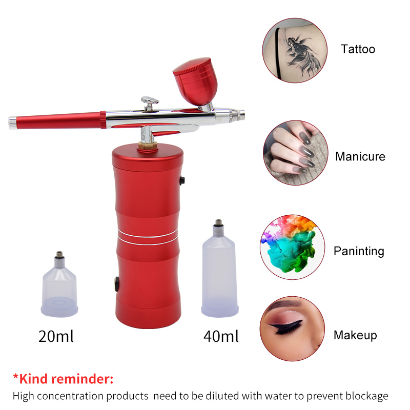 Semprotan udara Mini, penyempr - Airbrush Kit With Mini Compressor ulasan dan harga