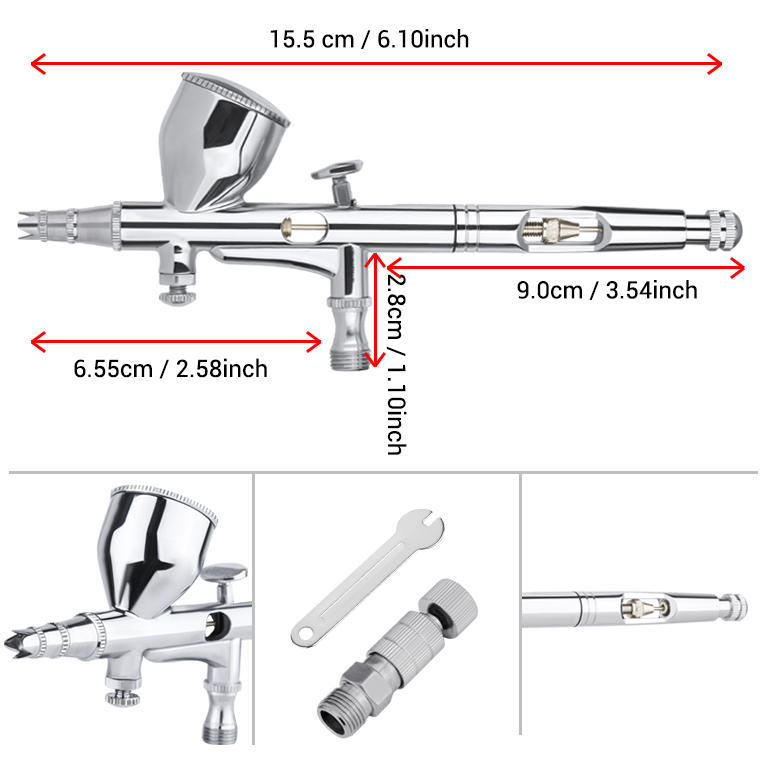 Gravity Kit Airbrush Mini, ala - Airbrush Kit With Mini Compressor ulasan dan harga