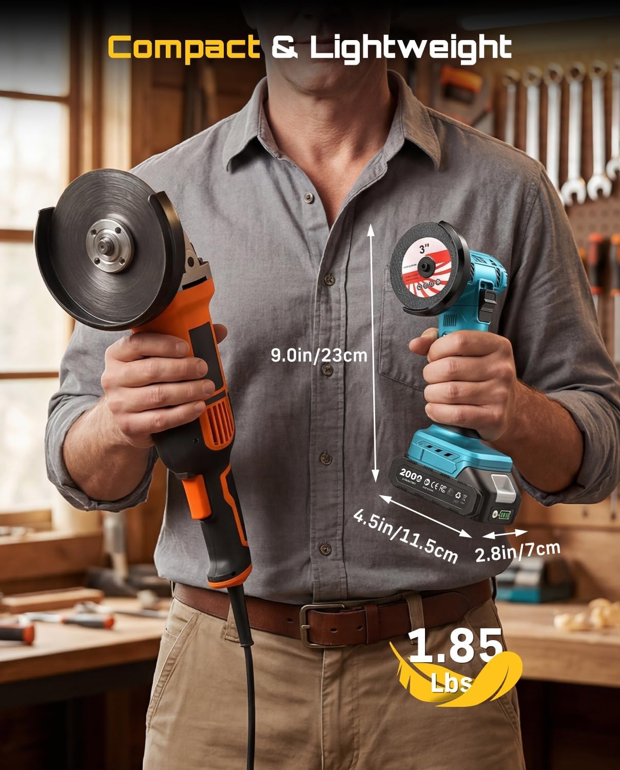 SEESII Penggiling Sudut Mini T - Brushless Angle Grinder Battery Powered ulasan dan harga
