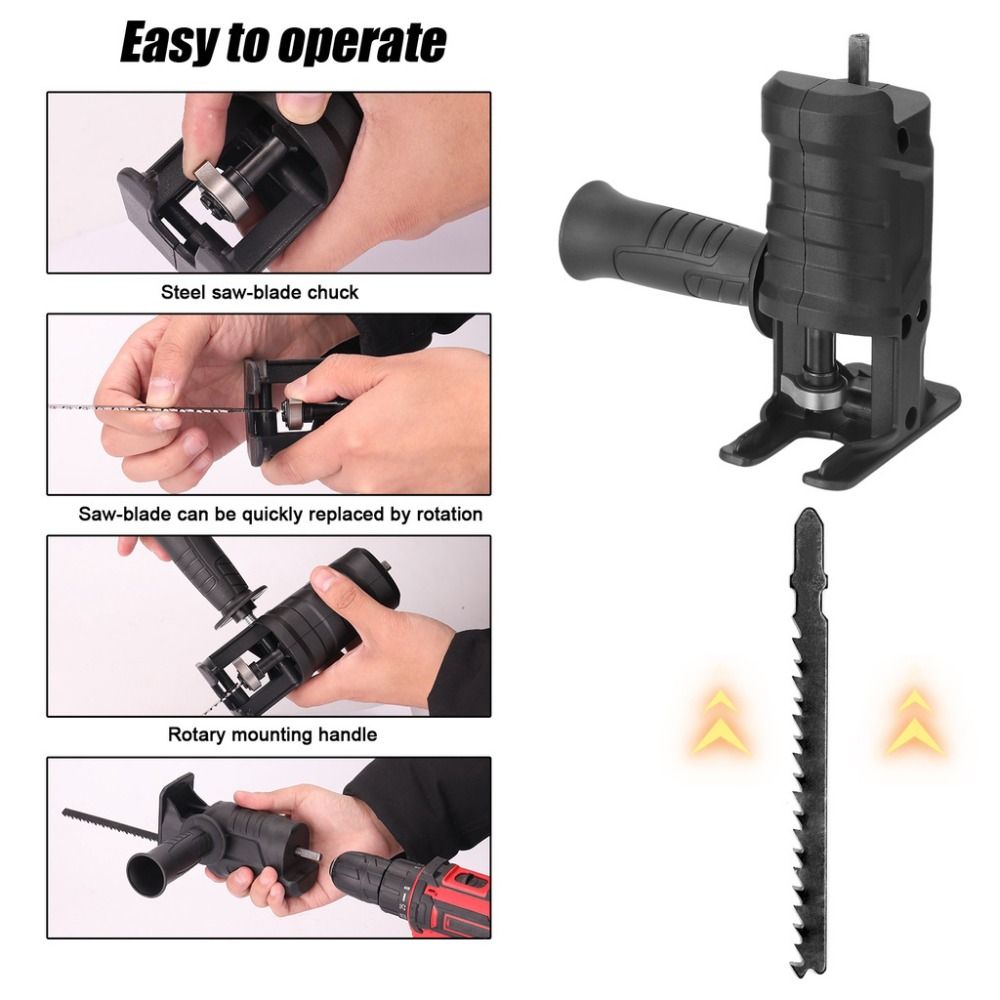 Adaptor Gergaji Bor Cepat Anti - Reciprocating Saw Attachment Drill ulasan dan harga