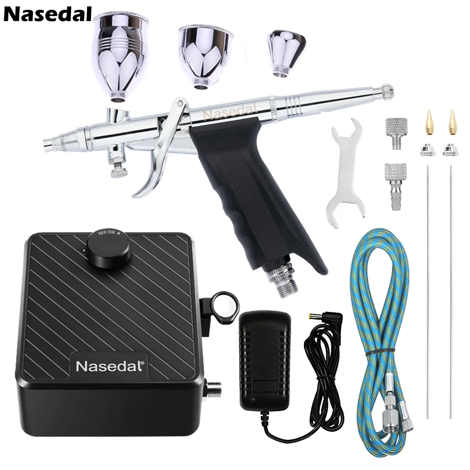 Kit Kompresor Udara Nasedal Ai - Airbrush Kit With Mini Compressor ulasan dan harga