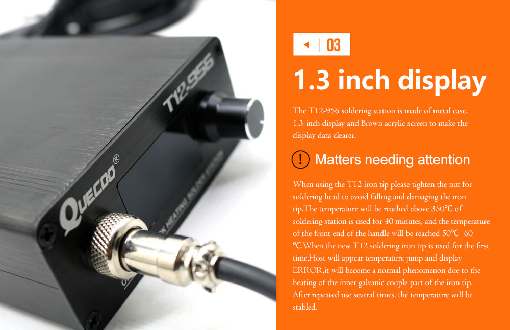 QUECOO T12-956 Solder Digital  - Digital Soldering Station T12 ulasan dan harga