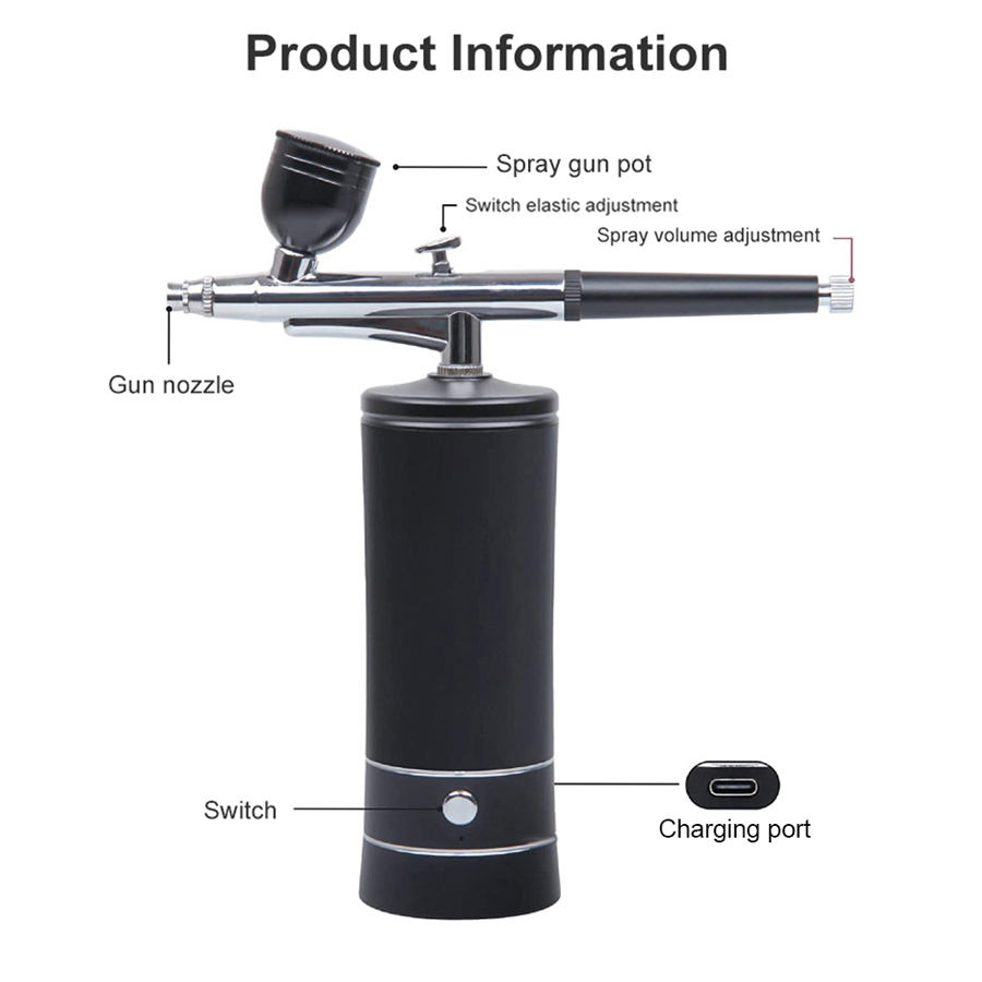Kit Airbrush Portabel Dengan K - Airbrush Kit With Mini Compressor ulasan dan harga