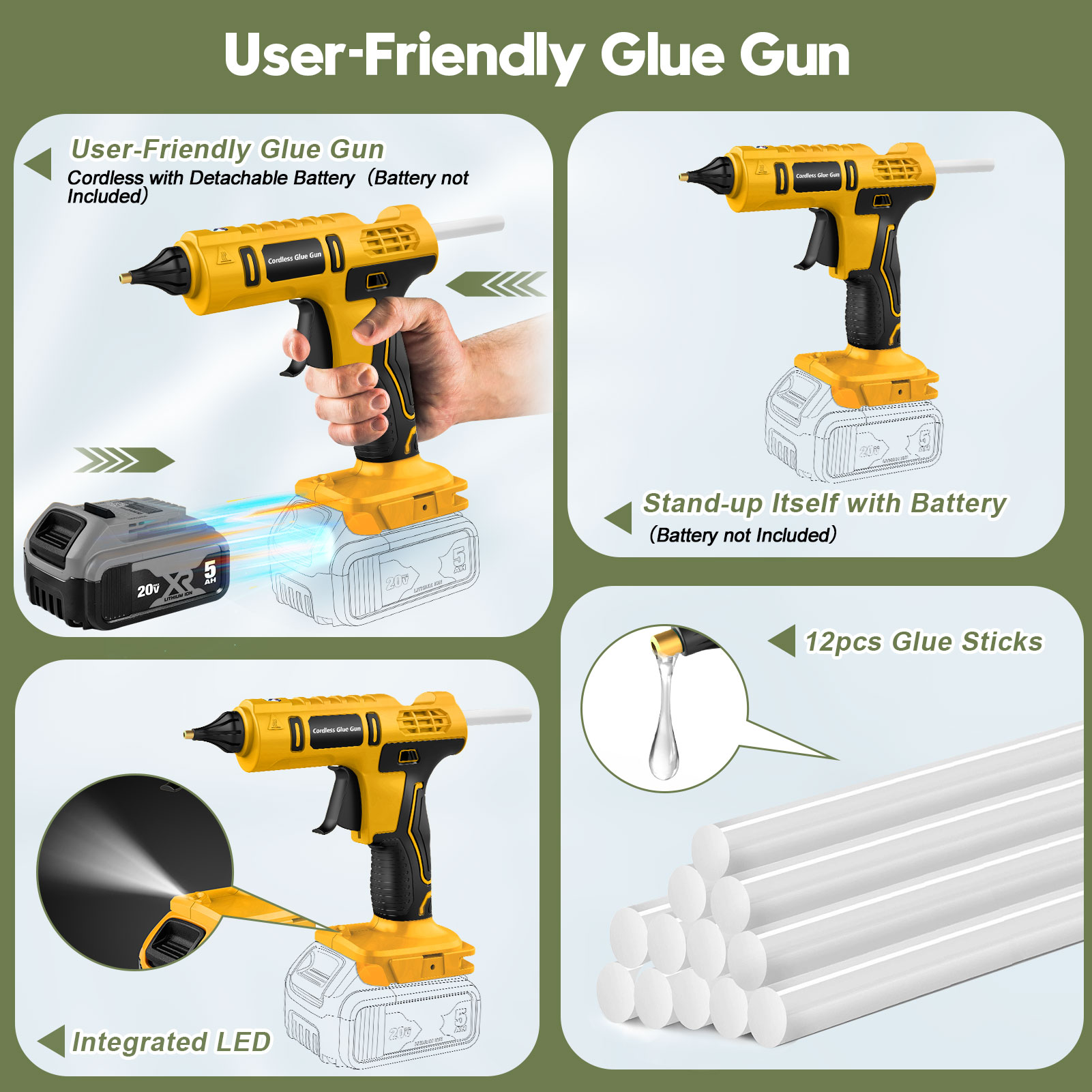 Pistol Lem Panas Tanpa Kabel 1 - Hot Melt Glue Gun Cordless ulasan dan harga