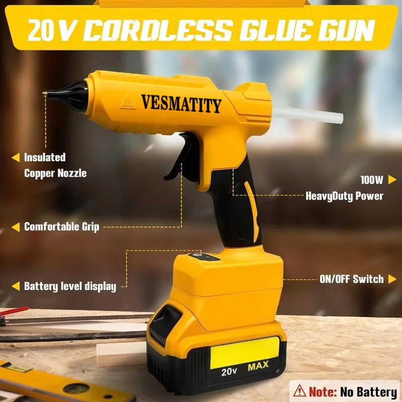 Pistol Lem Panas Elektrik Tanp - Hot Melt Glue Gun Cordless ulasan dan harga