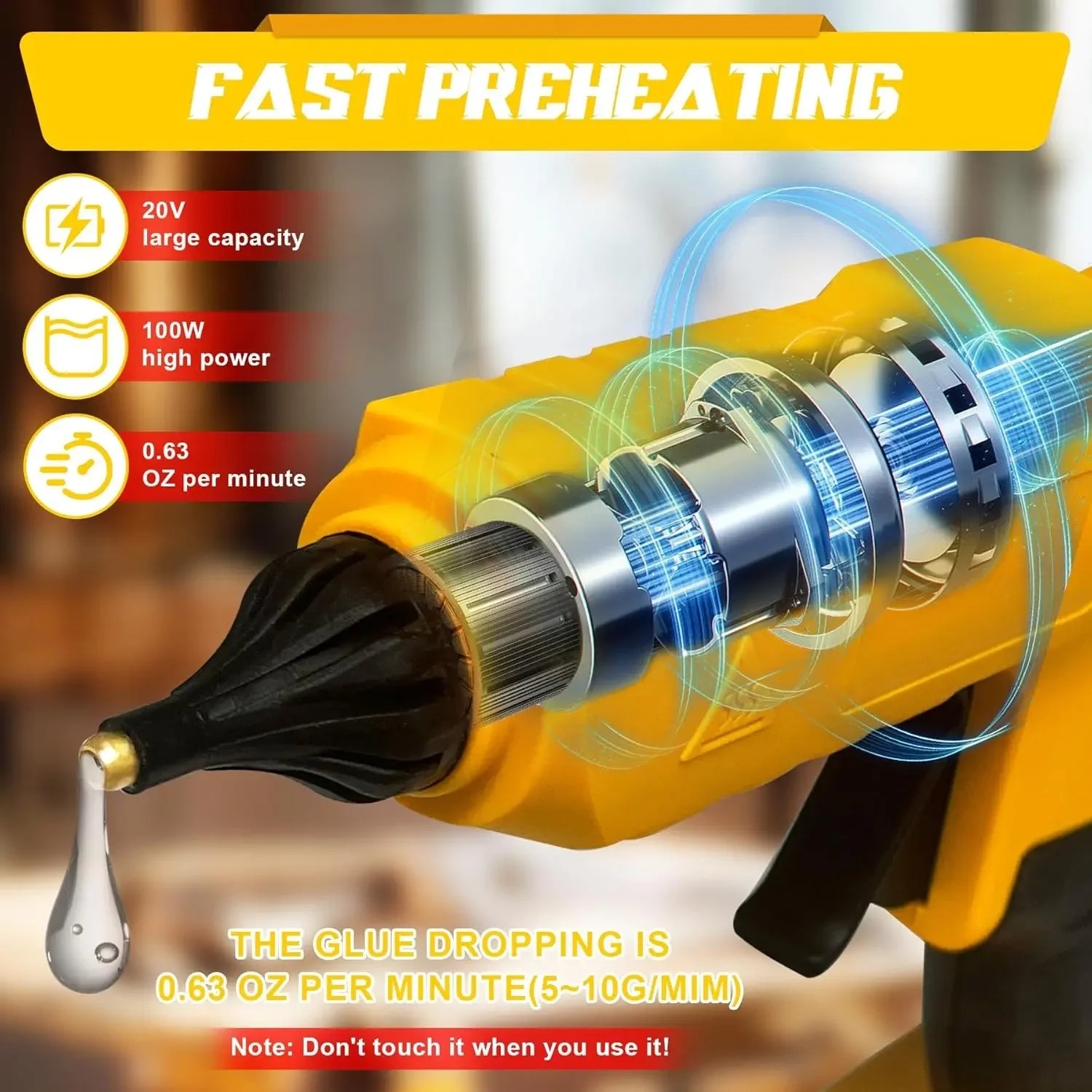 Pistol Lem Panas Elektrik Tanp - Hot Melt Glue Gun Cordless ulasan dan harga