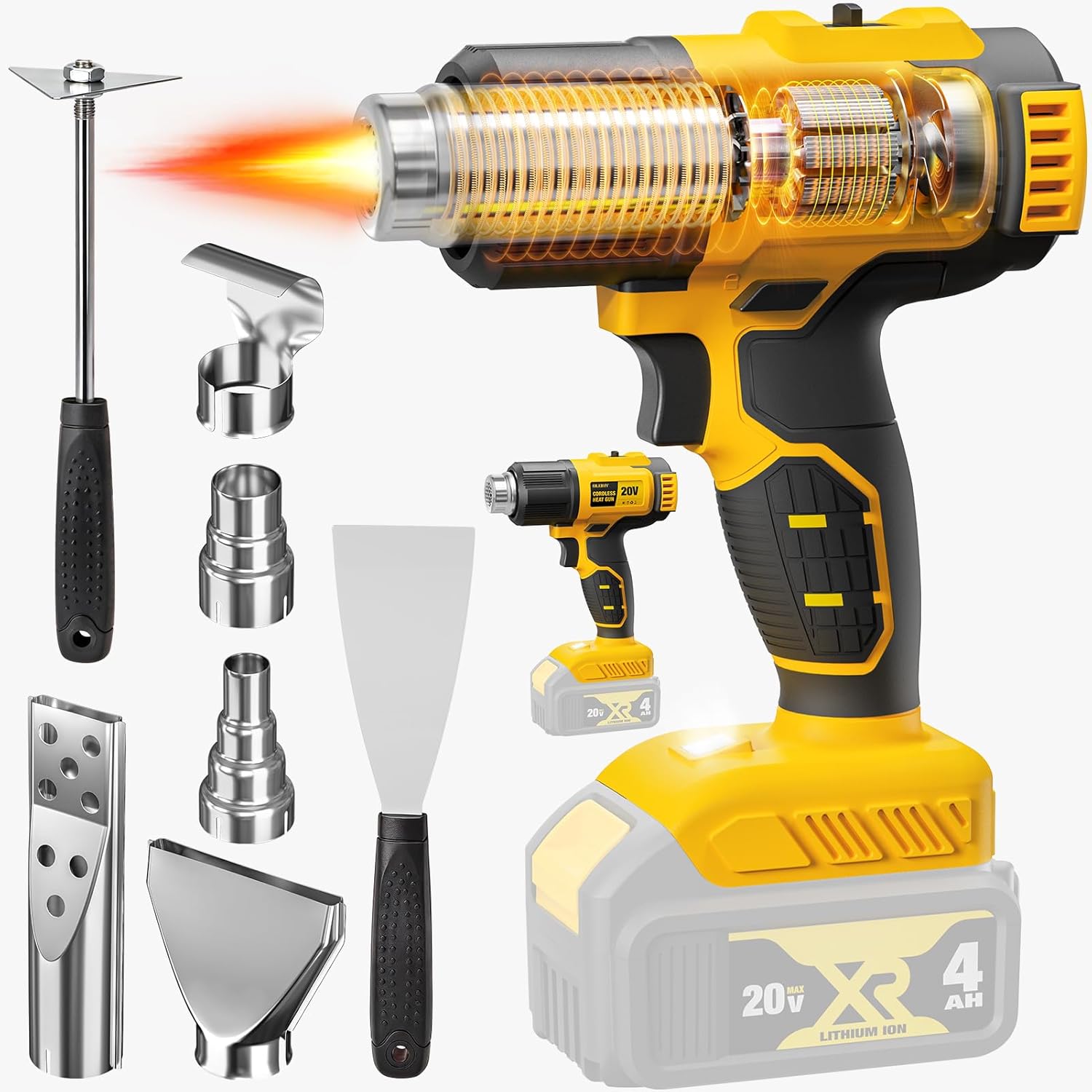 Pistol Panas Tanpa Kabel Kompa - Cordless Heat Gun For Shrink Tubing ulasan dan harga